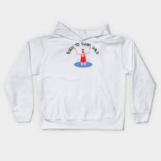 Born To Swim Wild Kids Hoodie